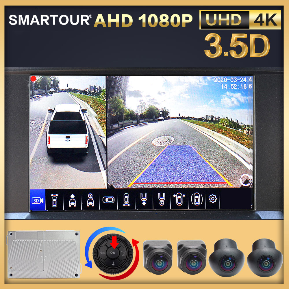 Panoramic Dash Cam 360 - Система панорамной парковки SMARTOUR, HD 1080P
