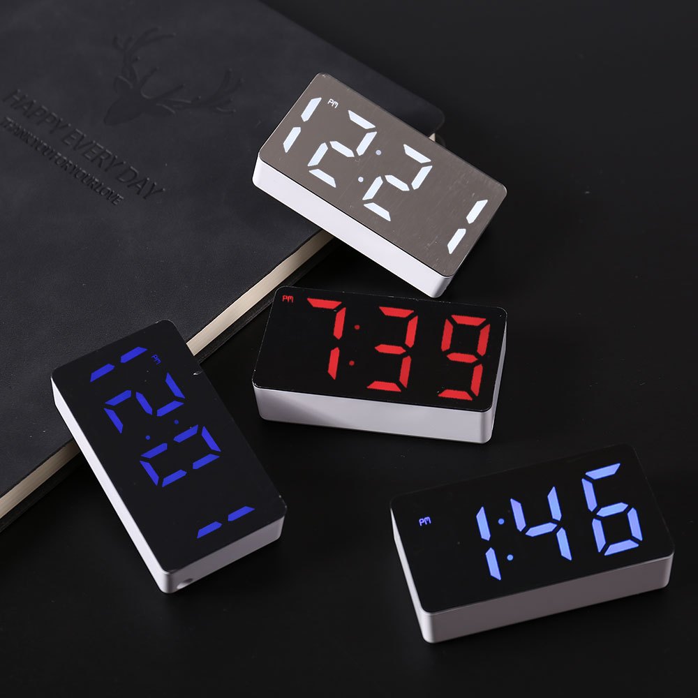 Electronics Gadgets Wholesale - Светодиодные электронные часы, зеркальный будильник, предметы