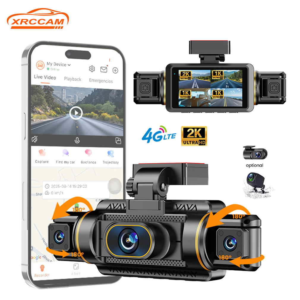 Panoramic Dash Cam 360 - 2K 4-канальный видеорегистратор с обзором 360