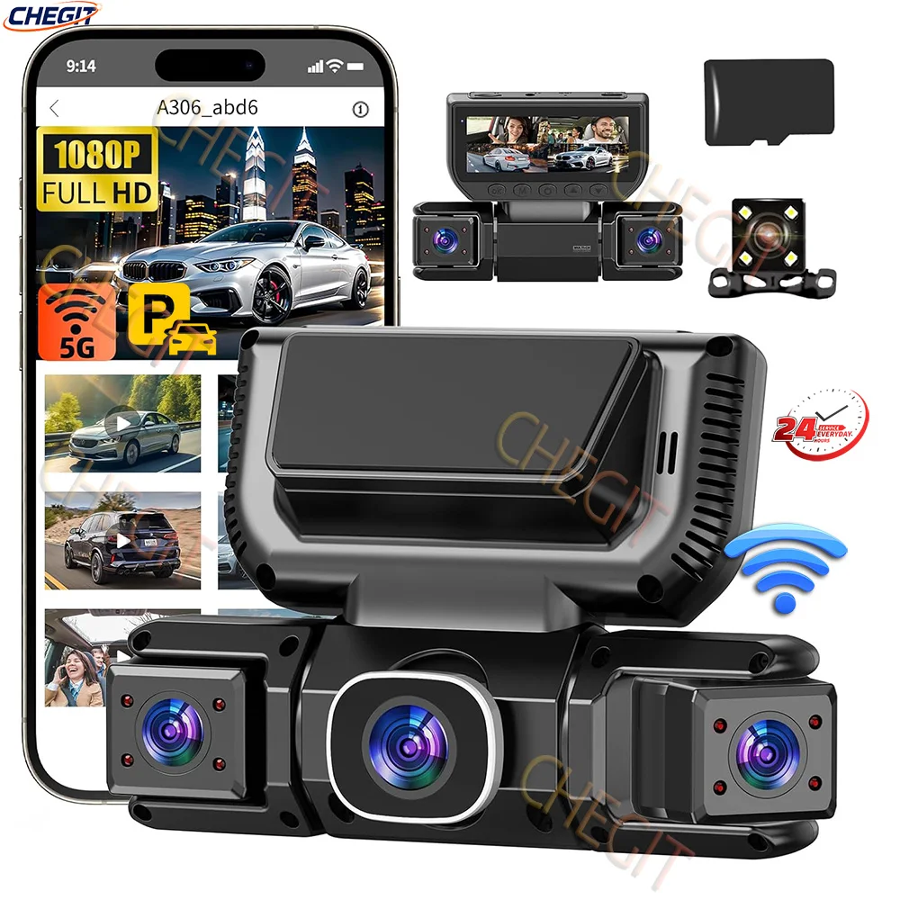 Panoramic Dash Cam 360 - 4-камерная система кругового обзора (передняя, левая,