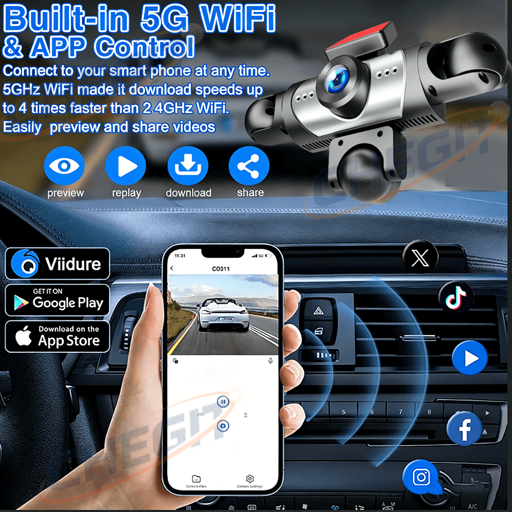 Новый автомобильный видеорегис – обзор и цена Panoramic Dash Cam 360